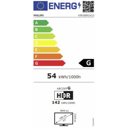 TV intelligente Philips 43PUS8919/12 43" 4K Ultra HD LED