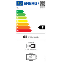 TV intelligente TCL 50C655 4K Ultra HD QLED 50"