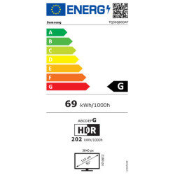 TV intelligente Samsung TQ50Q80D 4K Ultra HD QLED AMD FreeSync 50"